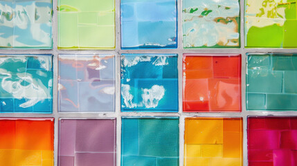 colorful glass window background