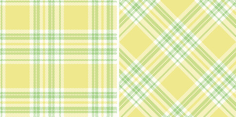 Spring Pastel Very Light Pink & Soft Mint Green Seamless Madras Plaid Textile Design