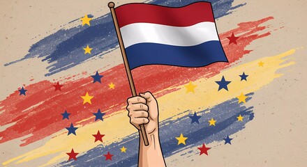 Fist Holding Netherlands Flag