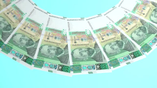 Delightful Looping Design 100 Lev Curency of Bulgaria