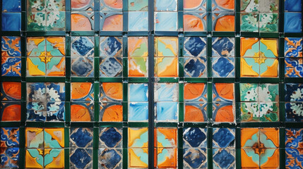 colorful glass window background