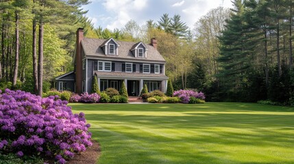 Obraz premium Beautiful home surrounded by nature