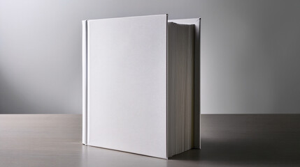 Hardcover Book Mockup – Minimalist Front Cover Display
