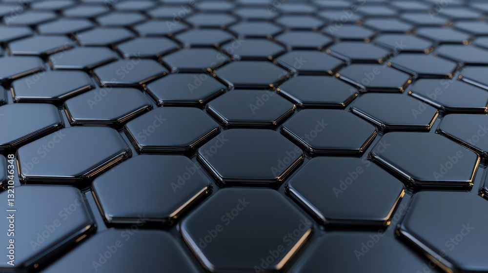 Fototapete a geometric hexagon pattern in vibrant colors creating a modern and stylish background for various d