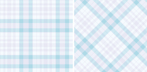 Spring Seamless Madras Plaid featuring Deep Pale Grey and Cool Cloudy Blue Textile Design