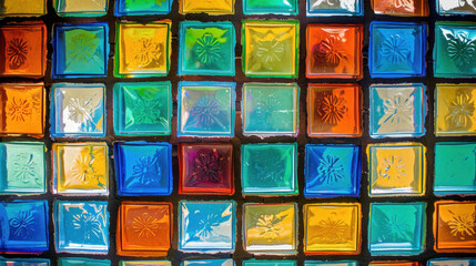 colorful glass window background