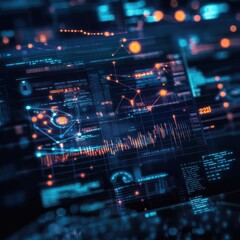Naklejka premium Predictive analytics AI