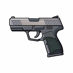 gun isolated on white