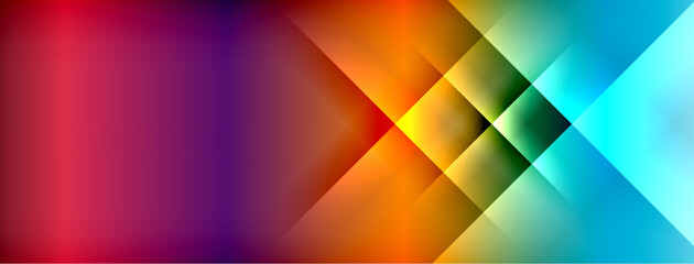 Colorful gradient with lines made of shadow and light. Creative background