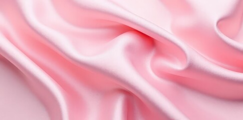 Obraz premium Soft pink satin, subtle texture Luxurious pastel rose fabric , background, backdrop