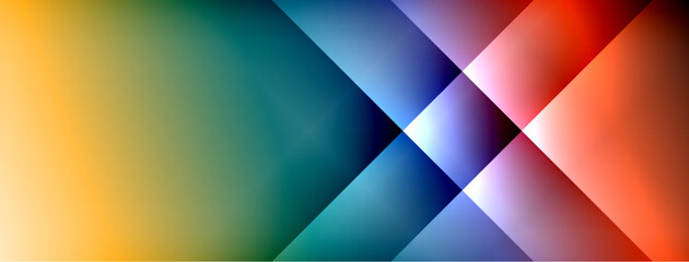 Obraz premium Colorful gradient with lines made of shadow and light. Creative background
