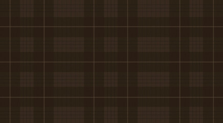Brown checkered pattern. Vintage seamless grid design 