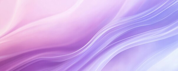 Obraz premium Abstract fluid purple and pink wavy background with soft gradient and smooth flowing lines
