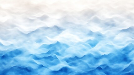 Fototapeta premium Abstract blue and white wavy landscape