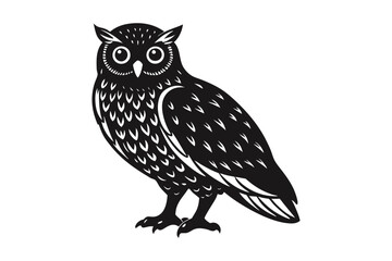 vector illustration of a owl