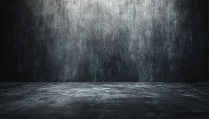 Dark, aged concrete studio backdrop.  Detailed, rough, weathered surface.  Empty space, perfect for product display
