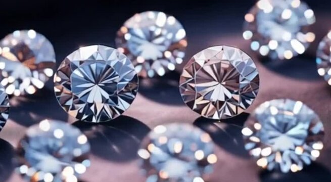 Sparkling Diamonds Close-Up | Luxury, Brilliance & Elegance