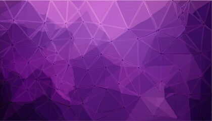 Obraz premium Modern dark purple vector abstract polygonal pattern featuring a textured surface with raised triangular pyramids. Geometric and visually intriguing