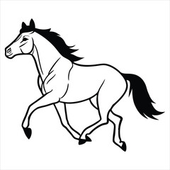 Obraz premium Vibrant Horse Racing Vector Artwork with Equestrian Theme 