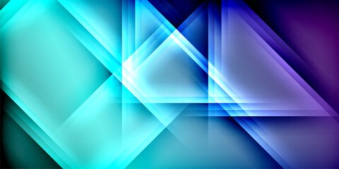 Fototapeta premium Expressive poster with shadow lines. Features technology, minimalist, and business themes, bright vibrant color schemes