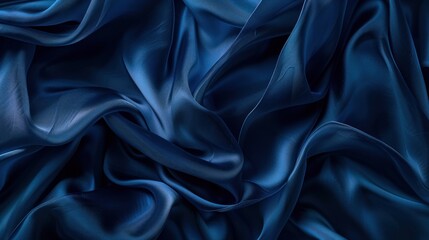Obraz premium Blue Silk Fabric Texture Background