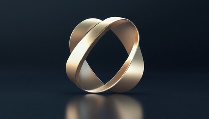 Sleek and polished corporate logo with smooth metallic shading