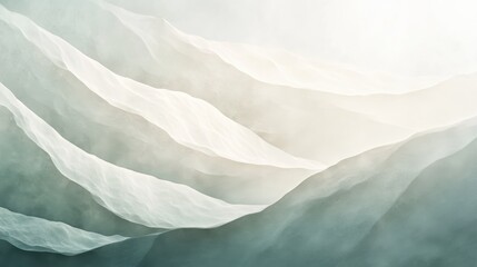 Obraz premium Abstract Light and Shadow Mountain Ridges Serene and Minimalist Landscape