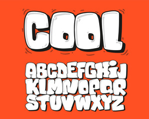 Handmade Bubble Graffiti Alphabet