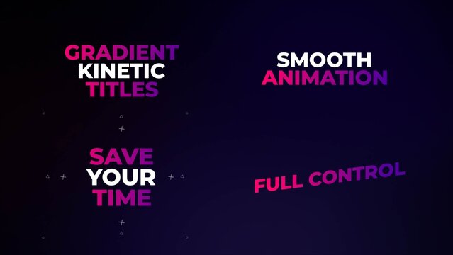 Gradient Titles: Kinetic