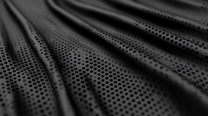 Draped fabric with subtle dotted pattern