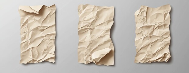 Crumpled Paper Sheets