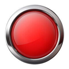 red button isolated on white background
