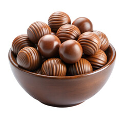 chocolate candies in a bowl