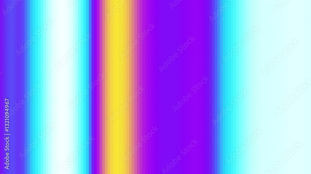 Fototapete Moving Color neon gradient. Abstract blurred colors background. Holographic gradient rainbow loop animation. Vertical lines vibrant screensaver. Multicolored fluid. Yellow