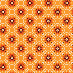 Retro Autumn Patterns, Seamless Geometric Vintage Patterns and Backgrounds, Digital Paper