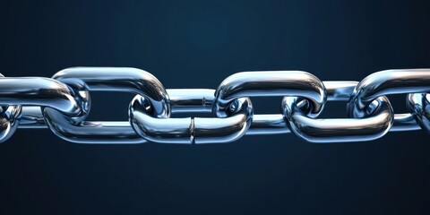 Obraz premium Metal chain links In the version the illustration is arranged in layers to make it easier to extend to desired length