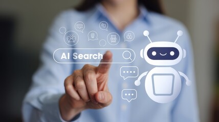 AI Search:  Future of Technology,  Innovative Solutions,  Smart Assistance,  Digital Transformation
