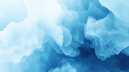 Naklejka premium Abstract Blue and White Textured Landscape