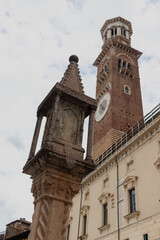 Obraz premium 05/09/2024 Verona Italy, various architectural structures.