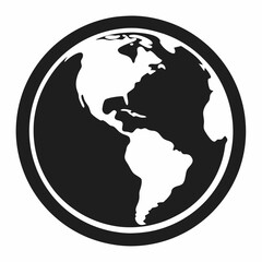 globe icon vector