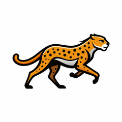 vector illustration of a cheetah