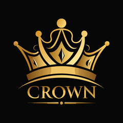 golden crown vector illustration