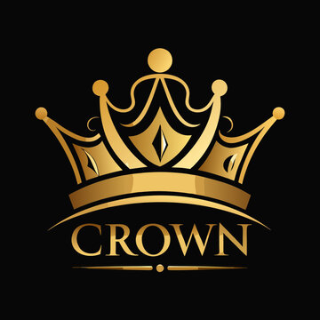 golden crown vector illustration