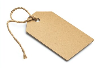 Blank kraft paper tag with twine (1)