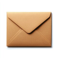 Blank light brown kraft envelope
