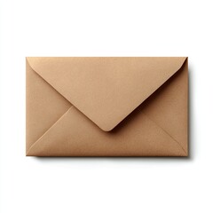 Beige kraft envelope, ready for mail