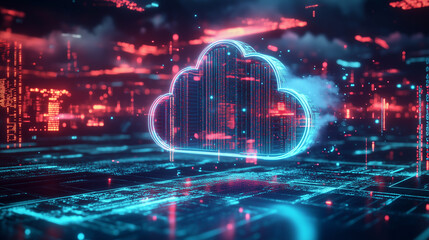 Fototapeta premium Cloud Computing and DevOps Innovation