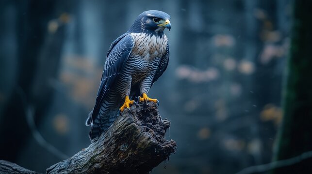 Wild raptors, the red-tailed hawk and golden eagle, show their powerful beaks and avian feathers
