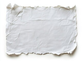 Obraz premium Blank, crumpled paper sheet