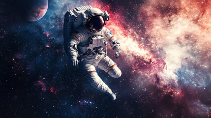 Fototapeta premium astronaut in space